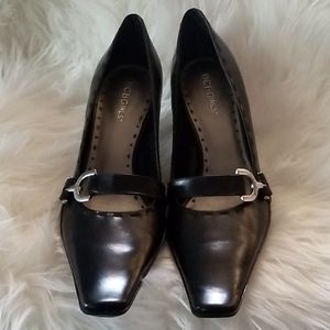 BCBGirls Black Leather Heel 8.5